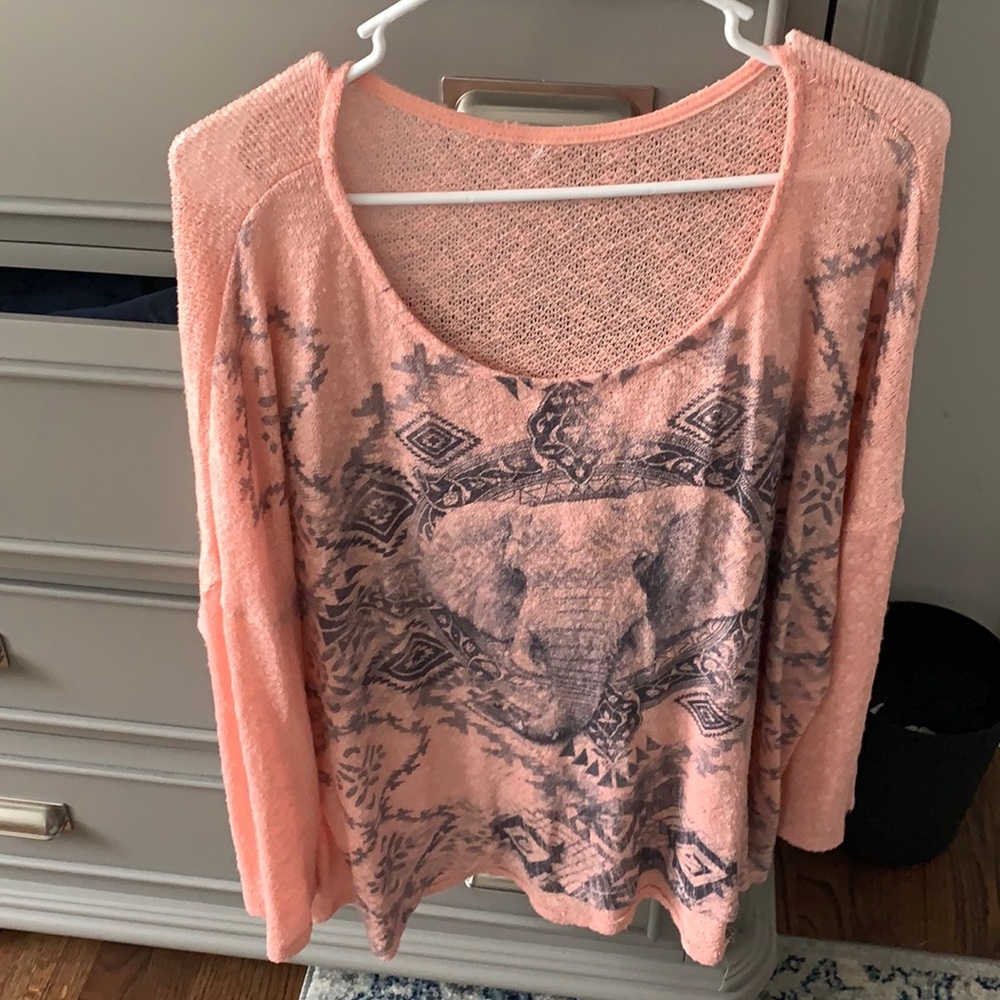 XL elephant long sleeve shirt